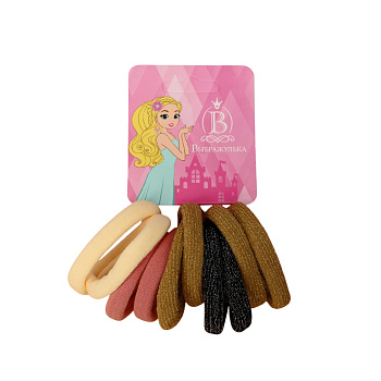 Резинка д/волос "Синди" набор 10 шт классика блеск 5503159