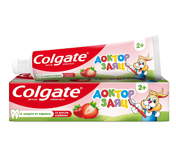 Зуб.паста COLGATE Доктор Заяц Клубника 50мл