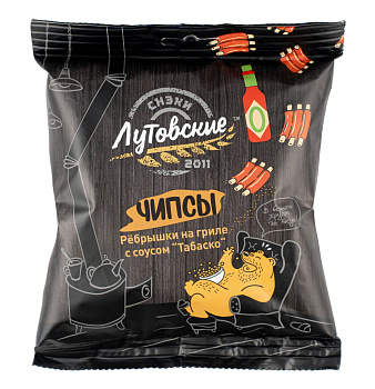 Чипсы хлебные Лутовские пшеничные со вкусом Табаско 100г