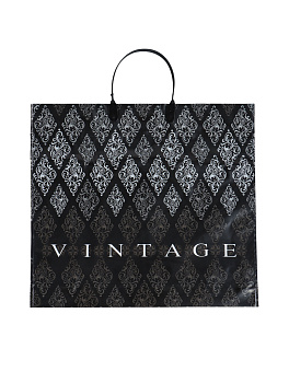 Пакет Винтаж полиэтиленовый с пластиковой ручкой 38х35см 110мкм 1143865