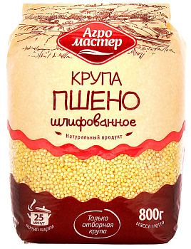 Крупа пшено  АГРОМАСТЕР 800г