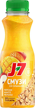 Продукт питьевой J7 Персик/Манго/Яблоко с овсяными хлопьями 300мл Продукт без ЗМЖ