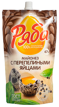 Майонез РЯБА Классический с перепелиным яйцом 350г