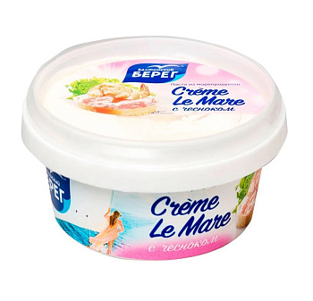 Паста из морепродуктов Балтийский Берег Creme Le Mare с чесноком 150г