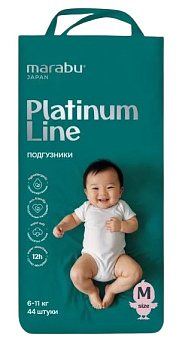 Подгузники Marabu Platinum Line M 6-11 кг 44шт