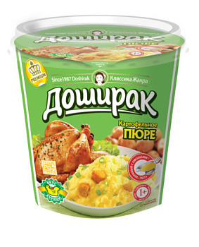 Пюре картофельное б/п ДОШИРАК Со вкусом курицы 52г