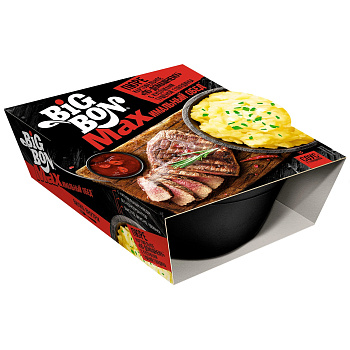 Пюре картофельное б/п BIG BON говядина в с/с 110г чашка