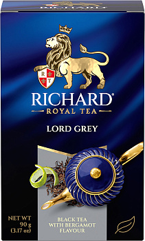 Чай RICHARD Lord Grey сред.лист 90г