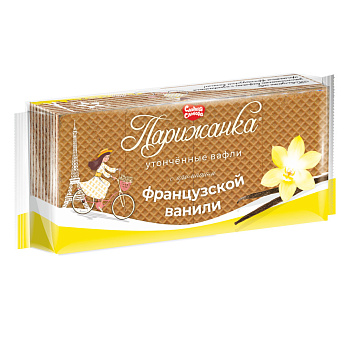 Вафли СЛАДКАЯ СЛОБОДА ПАРИЖАНКА с ароматом ванили 210г