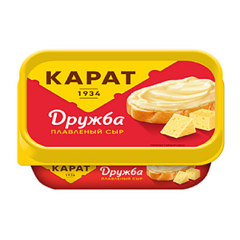 Сыр плавленый Дружба м.д.ж. в с.в. 45% Карат с крышкой 200г