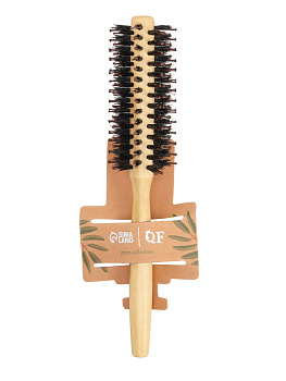 Брашинг №1 деревян НАТУРЭЛЬ d2,8/4*22(±1)см 8 ряд щетина комбинир светл подв QF 1209087