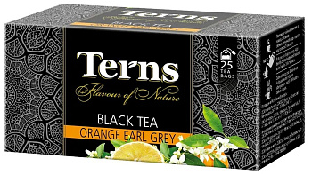 Чай Terns Orange Earl Grey с ароматом бергамота в саше (25*1,8г) 45г