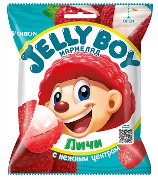 Мармелад ORION Джели Бой Личи жевательный с нежным центром Киви 66г
