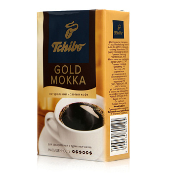 Кофе TIBIO Gold Мокка молотый 250г м/у
