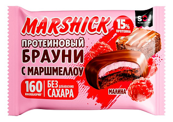 Печенье протеиновое глазированное MARSHICK с малиной 53г