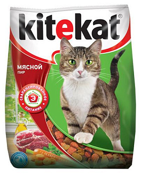 Корм KITEKAT Мясной пир 350г
