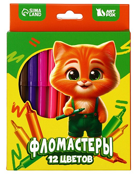 Фломастеры ArtFox 12цв 10472514