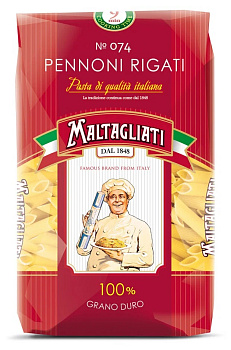 Макаронные изделия MALTAGLIATI №074 Перья рифленые  450г