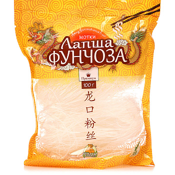 Лапша фунчоза б/п МЕДВЕДЬ ЛЮБИМЫЙ 100г