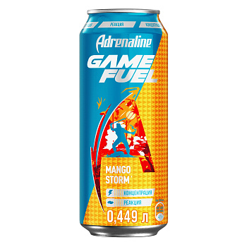 Напиток энергетический ADRENALIN RUSH Манго VitPower 0,449л ж/б