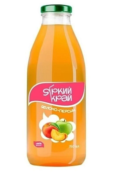 Нектар ЯРКИЙ КРАЙ Яблоко-Персик 750мл с/б