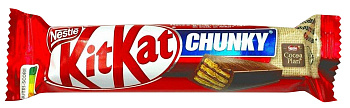 Батончик KitKat Chanky из молочного шоколада с хрустящей вафлей и арахис. масла со сливками 40г