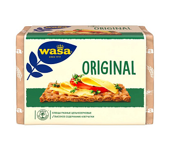 Хлебцы WASA ржаные цельнозерновые 275г