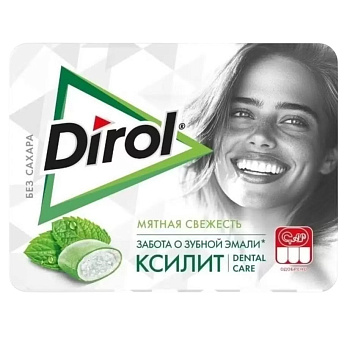 Жевательная резинка  DIROL X-Fresh Мятная свежесть 16г