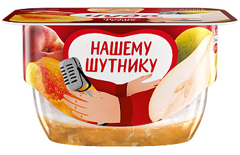 Десерт ЧУДО творожный персик-груша 4,2% 100г Продукт без ЗМЖ