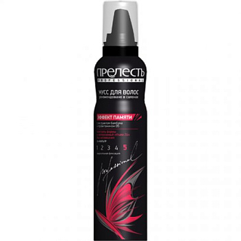 Мусс д/волос ПРЕЛЕСТЬ Professional Эффект памяти ссф 160мл