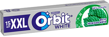 Жевательная резинка ORBIT XXL нежная мята 19г