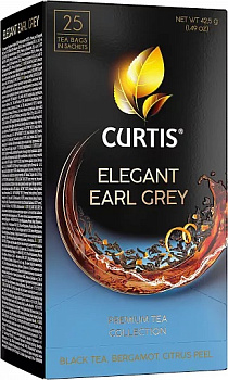 Чай CURTIS Elegant Earl Grey черный (25пак*2) 50г