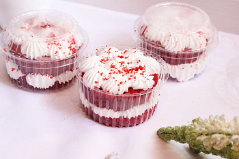 Пирожное  РАДУГА Красный бархат 90г