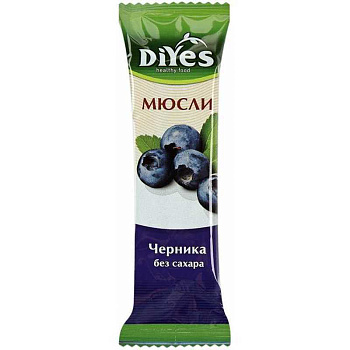 Батончик мюсли ДиYes черника без сахара 25г