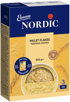 Хлопья NORDIC пшенные 500г
