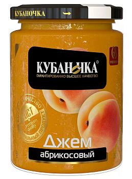 Джем КУБАНОЧКА абрикосовый 300г