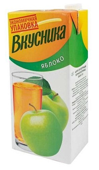 Напиток сокосодержащий ВКУСНИКА Яблочный 1,93л т/п