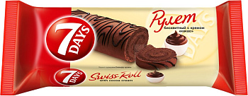Рулет 7DAYS какао 200г