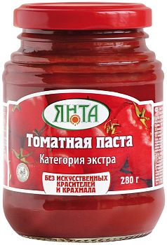 Томатная паста ЯНТА 280г с/б