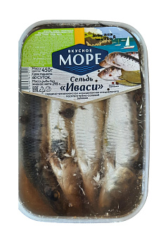 Сельдь ИВАСИ Вкусное море п/п 450г