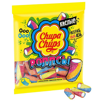 Мармелад Чупа Чупс Кислые Роллсы 150г