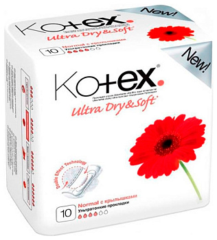 Прокладки KOTEX ультра драй норм 10шт