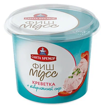 Паста Санта Бремор из тресковых рыб Фиш Мусс креветка 140гр