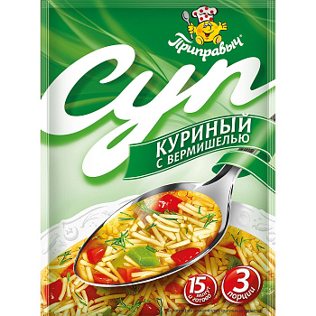Суп ПРИПРАВЫЧ Куриный с вермишелью 60г 