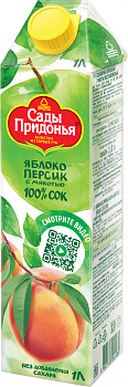 Сок САДЫ ПРИДОНЬЯ яблоко/персик 1л т/п