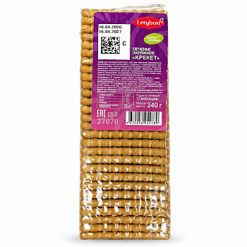 Печенье LETYBON затяжное Крекет 340г