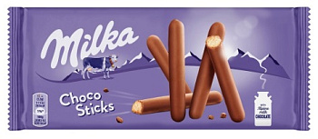 Печенье  MILKA покрытое мол шок из альпийского молока "Шоколадные палочки" 112г