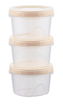 Набор банок с завинчив крышками 3шт 0,7л 12,5*12,5*13см "Фиджи" 9693142