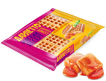 Вафли ДАРЛЕТТО с суфле Молочная карамель 288г