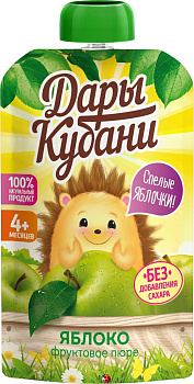 Пюре Дары Кубани из яблок с 4мес 90 д/п